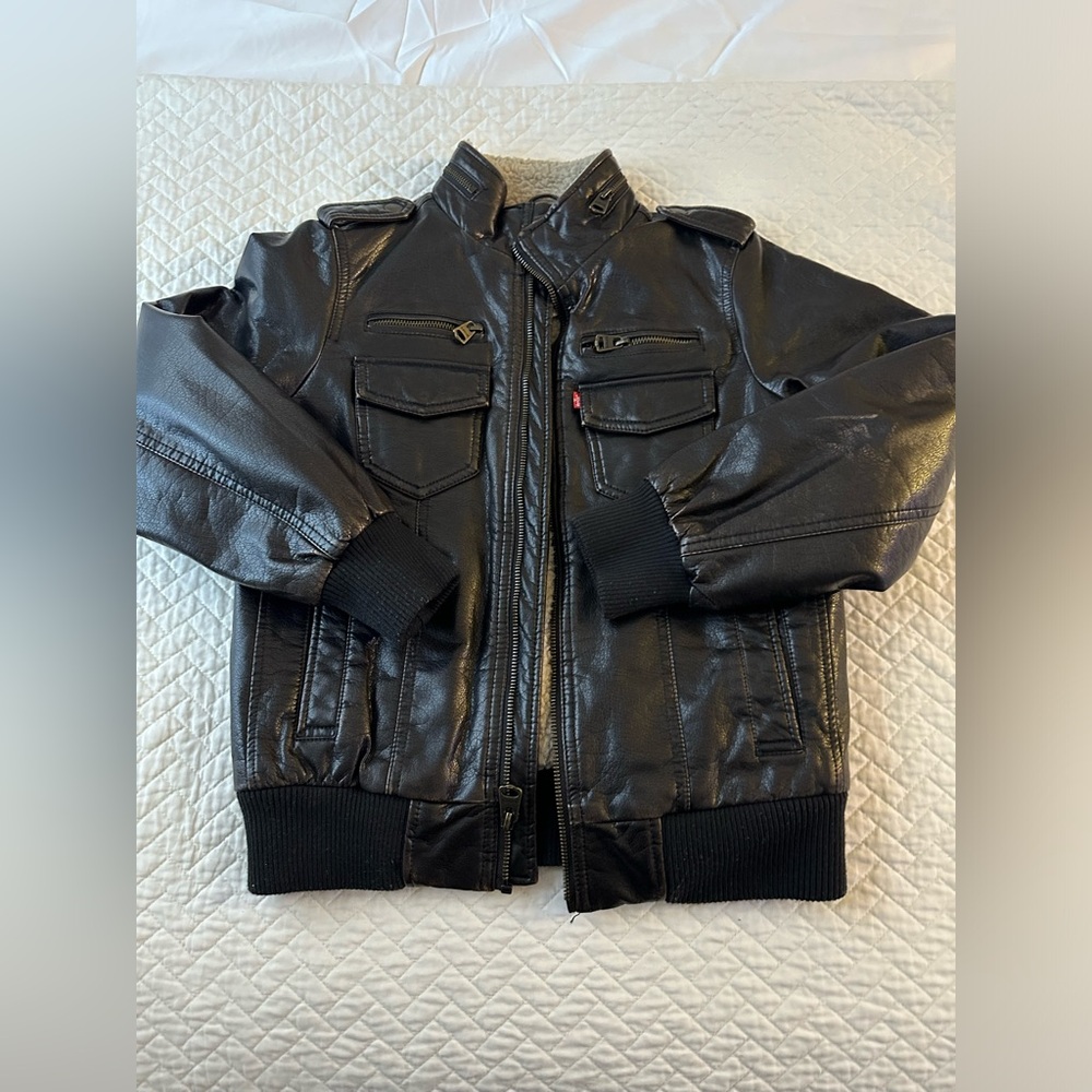 Kids Levi’s leather jacket